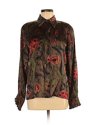 Doncaster Long Sleeve Silk Top (view 1)