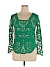 Simply Couture Green Long Sleeve Top Size XL - photo 1
