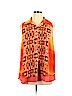 Style&Co 100% Polyester Orange Sleeveless Blouse Size 0X - photo 1
