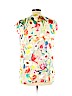 Elie Tahari Ivory Short Sleeve Blouse Size L - photo 2