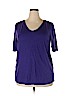 Lane Bryant Blue Short Sleeve T-Shirt Size 22 - photo 1