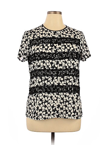 Karl Lagerfeld Paris Short Sleeve Blouse (view 1)