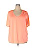 Lane Bryant 100% Polyester Orange Short Sleeve T-Shirt Size 22 - photo 1