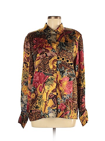 Doncaster Long Sleeve Silk Top (view 1)