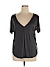Banana Republic 100% Viscose Gray Short Sleeve Top Size XL - photo 1