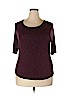 Apt. 9 Burgundy Short Sleeve T-Shirt Size XXL - photo 1