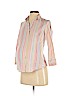 Motherhood 100% Cotton Pink 3/4 Sleeve Button-Down Shirt Size S - photo 1
