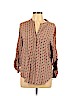 Fun2Fun 100% Rayon Tan 3/4 Sleeve Blouse Size XL - photo 1