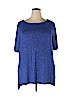 Lane Bryant Blue Short Sleeve T-Shirt Size 18 - photo 1