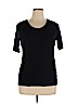 Lane Bryant Black Short Sleeve T-Shirt Size 14 - 16 Plus - photo 1