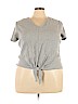 Madewell 100% Cotton Gray Short Sleeve Top Size 3X - photo 1