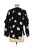 Topshop 100% Viscose Black 3/4 Sleeve Blouse Size 6 - photo 2