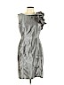 Calvin Klein Silver Cocktail Dress Size 10 - photo 1