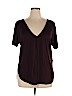 Banana Republic 100% Viscose Brown Short Sleeve Top Size XL - photo 1