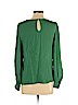 J.Crew 100% Silk Green Long Sleeve Silk Top Size 2 (petite) - photo 2
