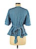 Ann Taylor LOFT 100% Lyocell Blue Short Sleeve Blouse Size M (petite) - photo 2
