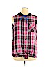 No Boundaries 100% Rayon Pink Sleeveless Button-Down Shirt Size 3X - photo 1