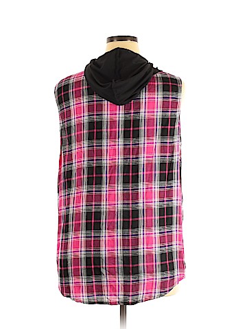 No Boundaries Sleeveless Button-Down Shirt (view 2)