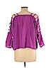 Ali & Kris 100% Polyester Purple 3/4 Sleeve Blouse Size L - photo 2