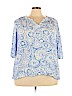 Croft & Barrow 100% Rayon Blue Long Sleeve Top Size 3X - photo 1