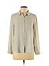 Ann Taylor LOFT 100% Polyester Gray Long Sleeve Blouse Size L (petite) - photo 1
