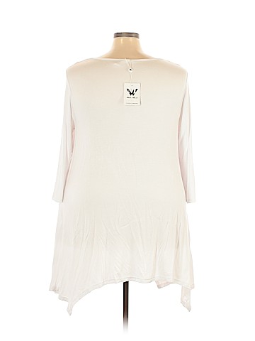 White Mark 3/4 Sleeve Top (view 2)