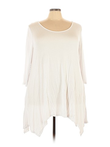 White Mark 3/4 Sleeve Top (view 1)