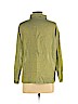 Eileen Fisher 100% Cotton Green 3/4 Sleeve Button-Down Shirt Size L - photo 2