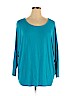 PIPHANY Blue 3/4 Sleeve Top Size XL - photo 1