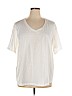 a.n.a. A New Approach White Short Sleeve T-Shirt Size 1X - photo 1