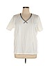 Liz Claiborne White Short Sleeve T-Shirt Size 1X - photo 1