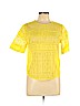 H&M Yellow Short Sleeve Blouse Size 10 - photo 1