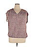 Lands' End 100% Polyester Pink Short Sleeve Blouse Size 14 - photo 1