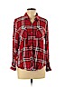Lucky Brand 100% Viscose Red Long Sleeve Button-Down Shirt Size L - photo 1