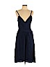 Diane von Furstenberg 100% Silk Blue Cocktail Dress Size 10 - photo 1
