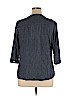 Croft & Barrow 100% Rayon Blue 3/4 Sleeve Blouse Size XL - photo 2