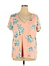 PIPHANY Pink Short Sleeve Top Size XL - photo 1