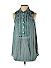 Free People Teal Sleeveless Blouse Size XS - photo 1