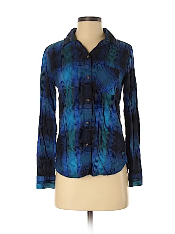 American Eagle Outfitters Long Sleeve Button-Down Shirt (view 1)