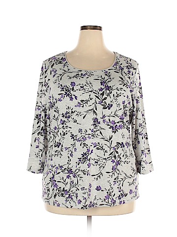 Karen Scott Long Sleeve Top (view 1)