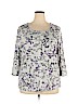 Karen Scott Gray Long Sleeve Top Size 2X - photo 1
