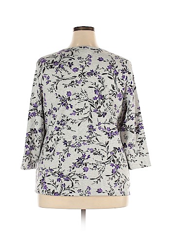 Karen Scott Long Sleeve Top (view 2)