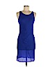 Diane von Furstenberg 100% Silk Blue Cocktail Dress Size 6 - photo 1