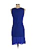 Diane von Furstenberg 100% Silk Blue Cocktail Dress Size 6 - photo 2