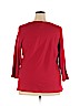 Karen Scott 100% Cotton Red Long Sleeve Top Size 2X - photo 2