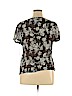 Studio by Liz Claiborne 100% Rayon Black Short Sleeve Blouse Size 16 - photo 2
