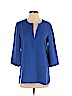 Adrienne Vittadini 100% Polyester Blue Short Sleeve Blouse Size S - photo 1
