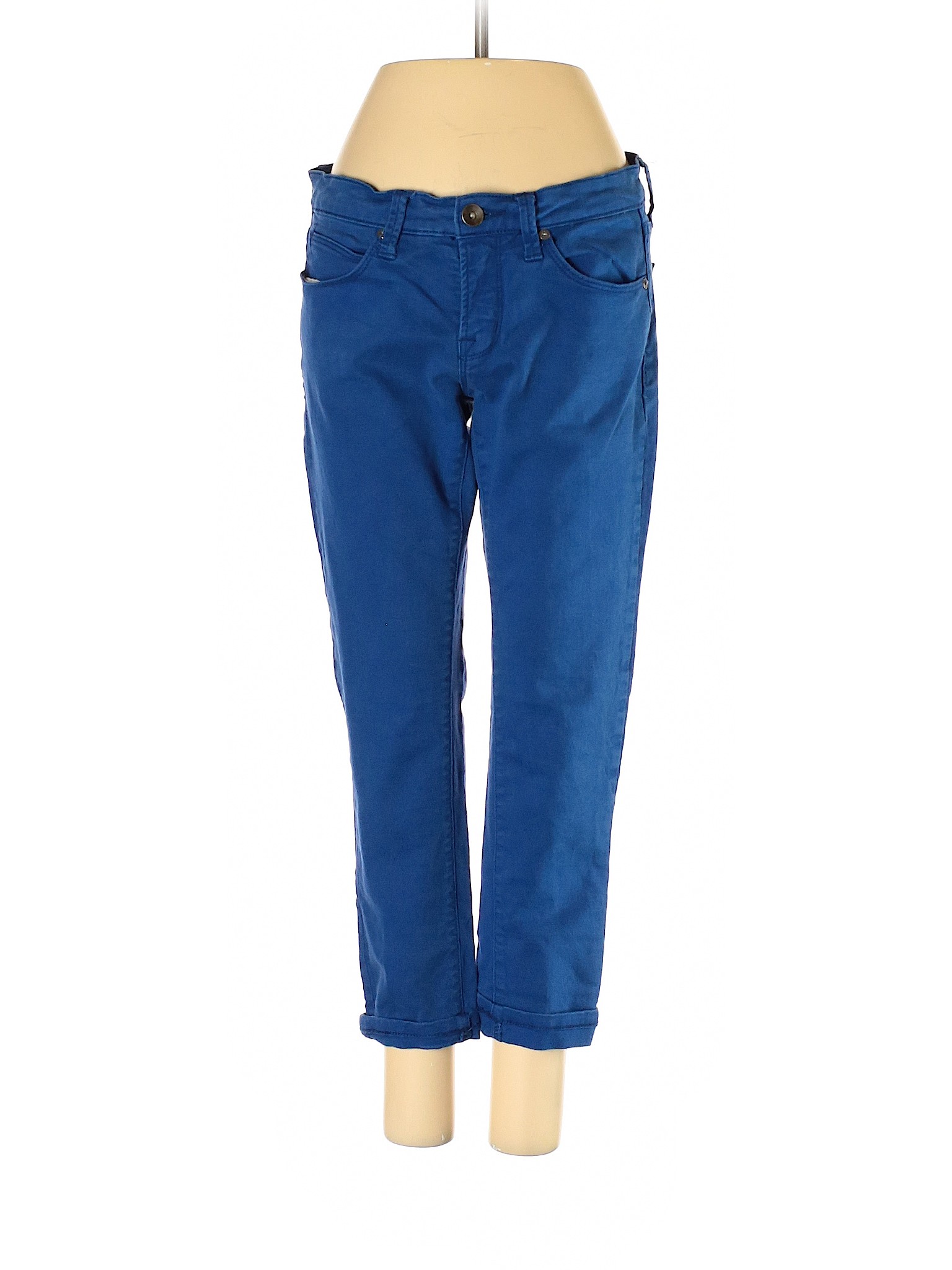 Jcpenney Solid Blue Jeans 28 Waist 70 off thredUP