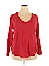 Old Navy 100% Cotton Red Long Sleeve T-Shirt Size XXL - photo 1