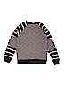 Hanna Andersson Stripes Graphic Gray Pullover Sweater Size 140 cm / US 10 - photo 2